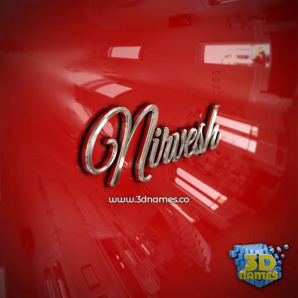 nirvesh in Car Paint style - 3D name wallpaper