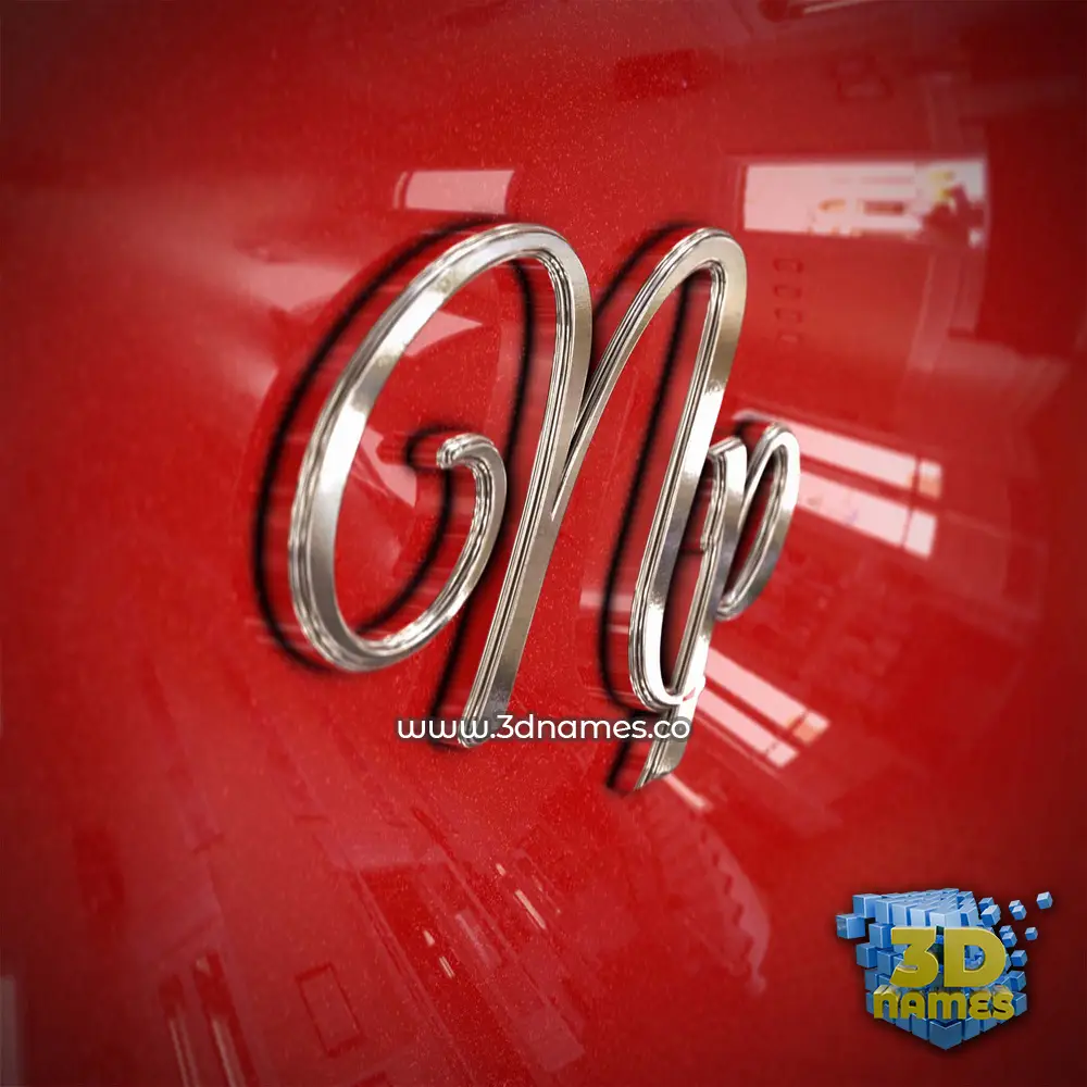 np in Car Paint style - 3D name wallpaper