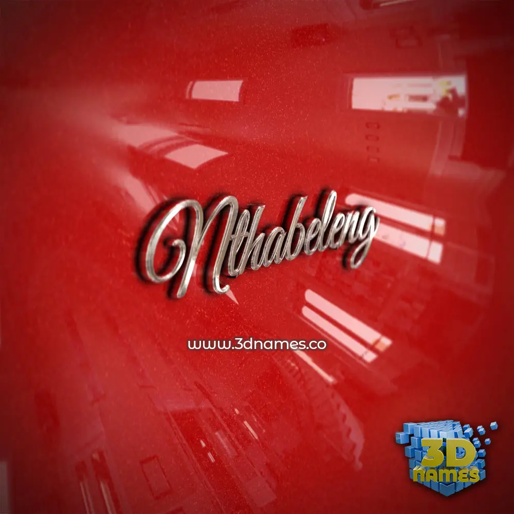 nthabeleng in Car Paint style - 3D name wallpaper