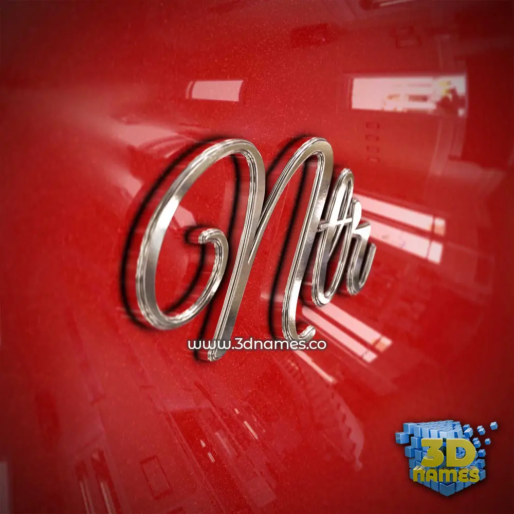 ntr in Car Paint style - 3D name wallpaper