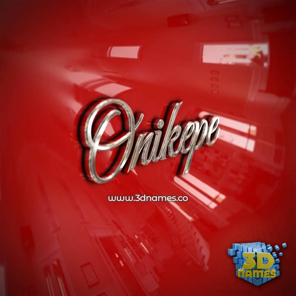 onikepe in Car Paint style - 3D name wallpaper