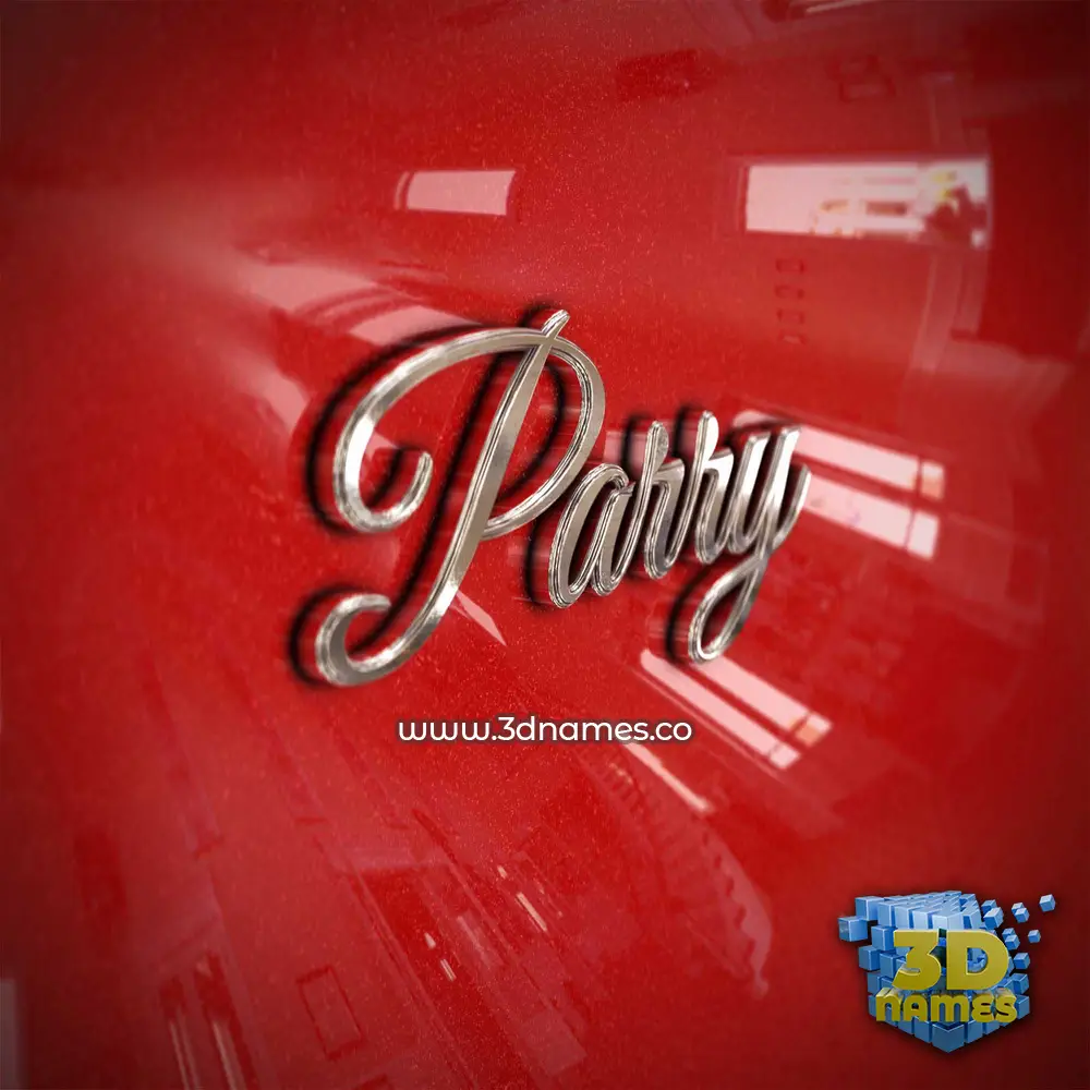 parry in Car Paint style - 3D name wallpaper
