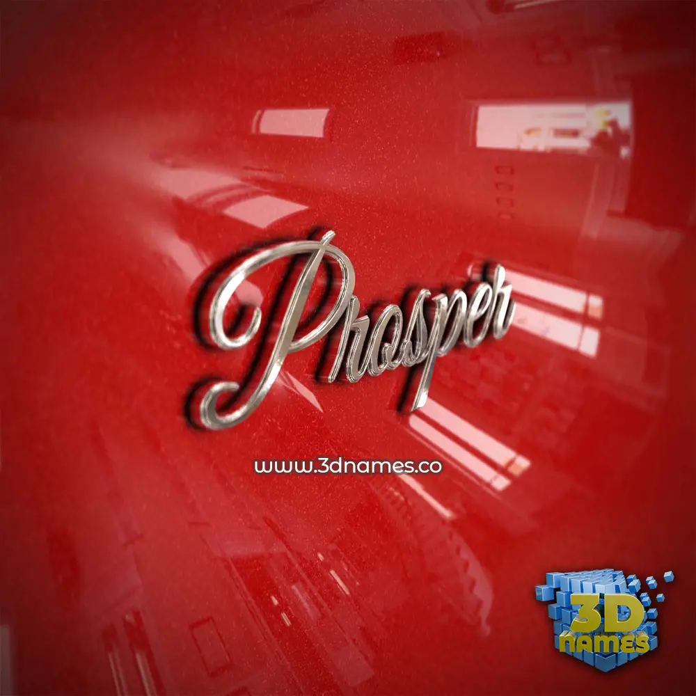 prosper in Car Paint style - 3D name wallpaper