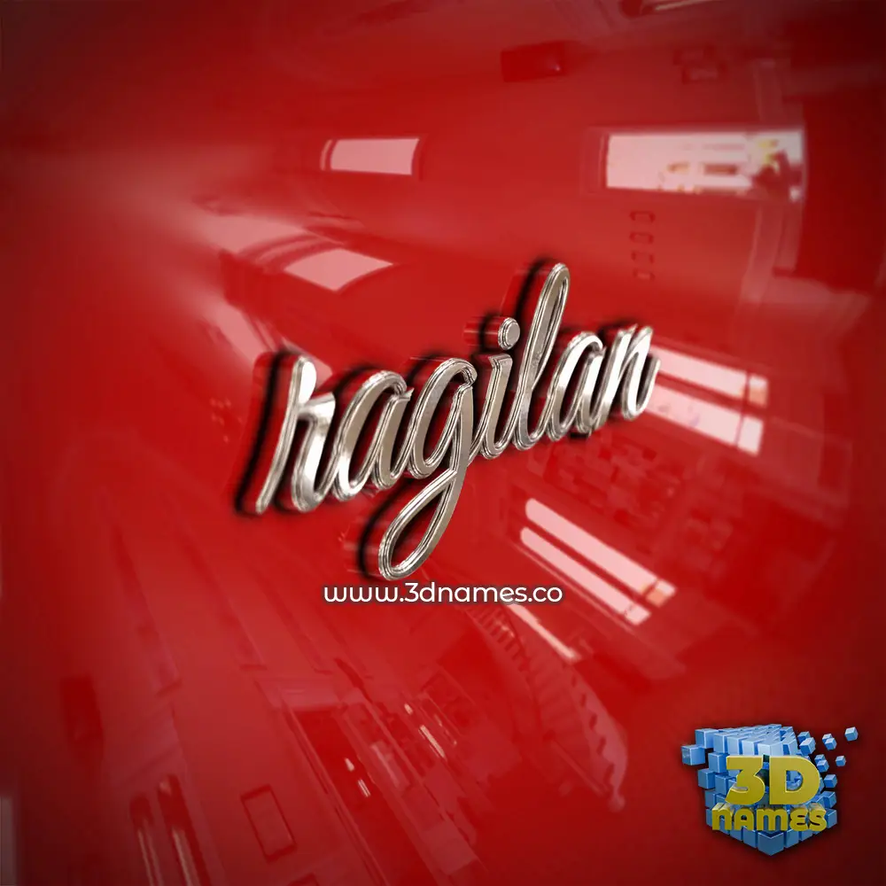 ragilan in Car Paint style - 3D name wallpaper