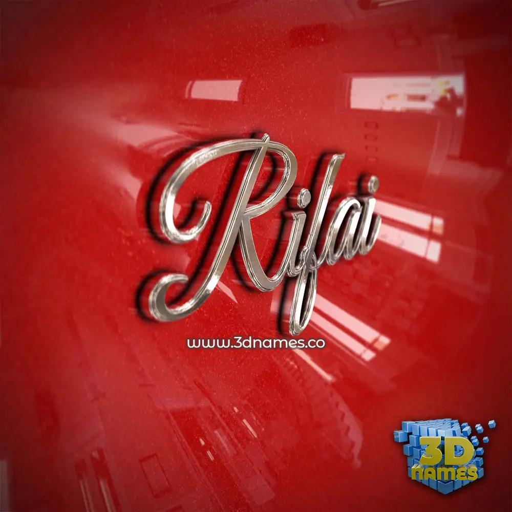 rifai in Car Paint style - 3D name wallpaper