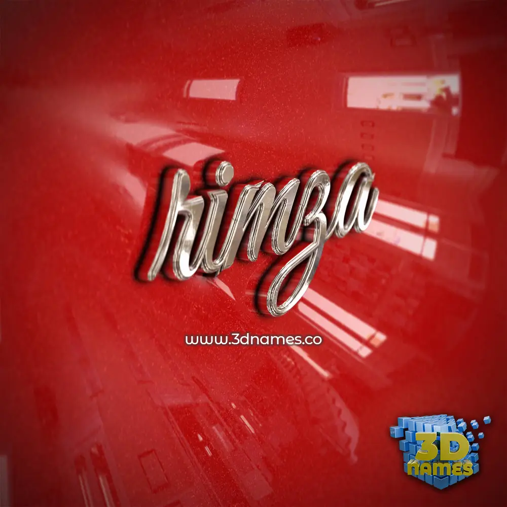 rimza in Car Paint style - 3D name wallpaper