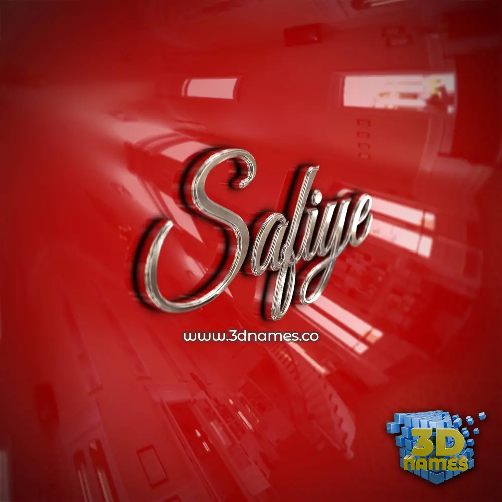 safiye in Car Paint style - 3D name wallpaper