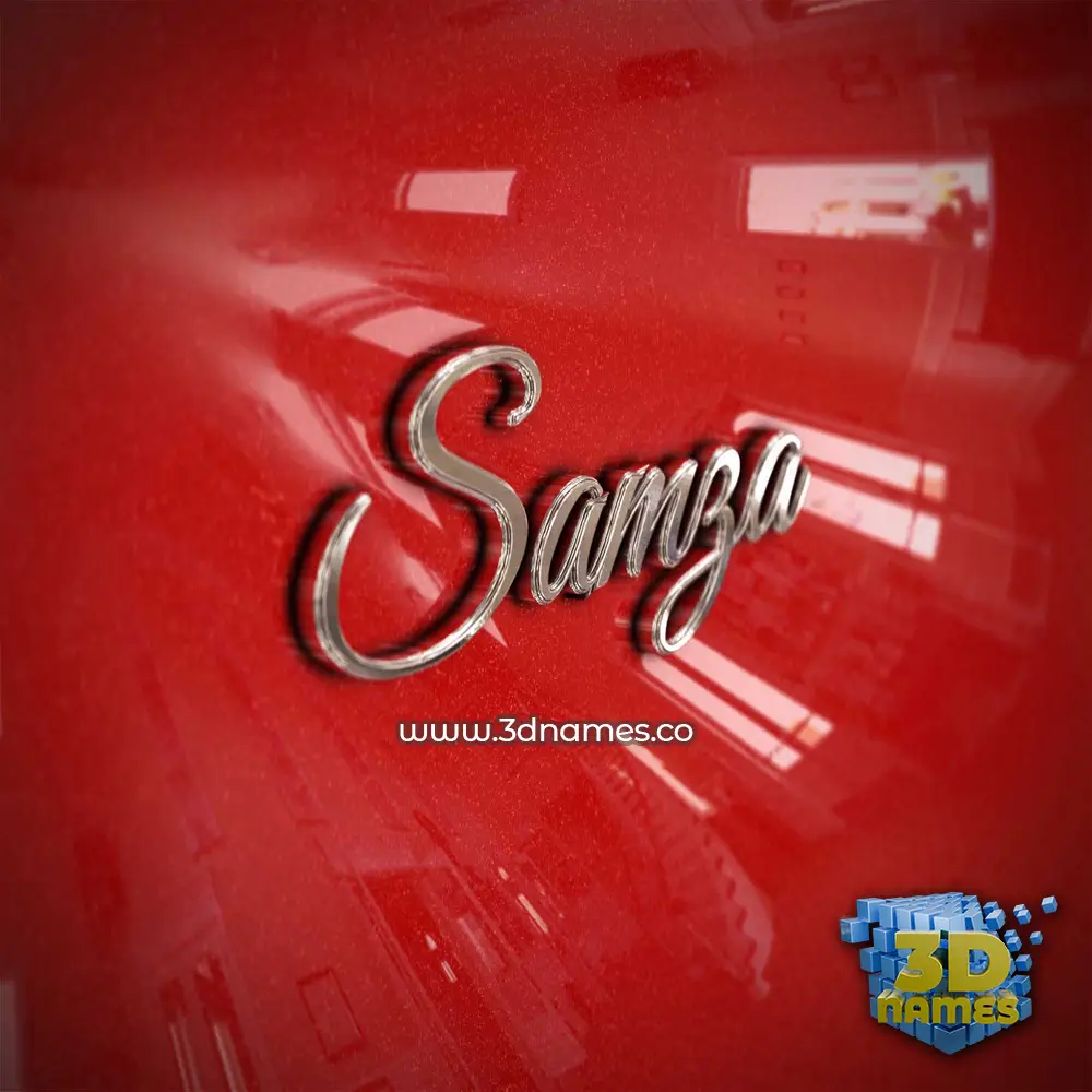 samza in Car Paint style - 3D name wallpaper