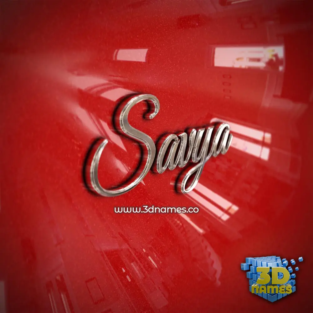 savya in Car Paint style - 3D name wallpaper
