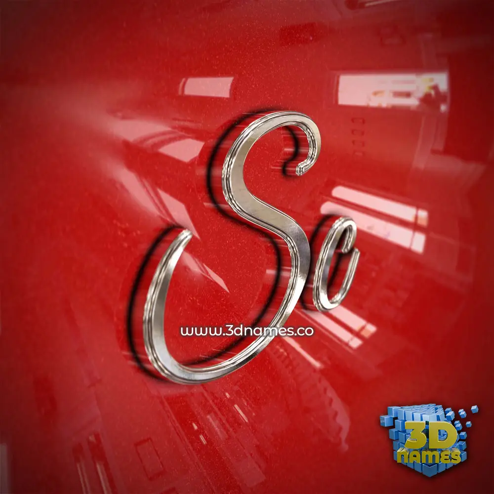 sc in Car Paint style - 3D name wallpaper