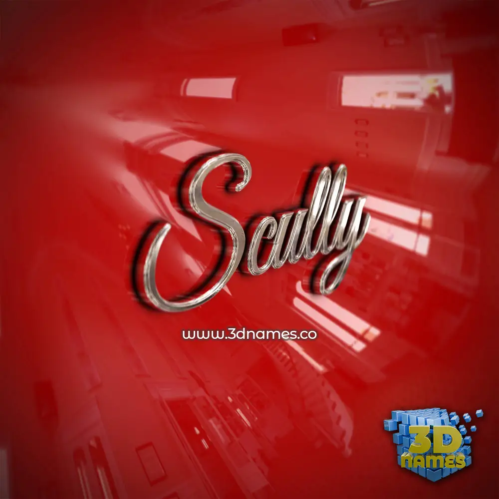 scully in Car Paint style - 3D name wallpaper