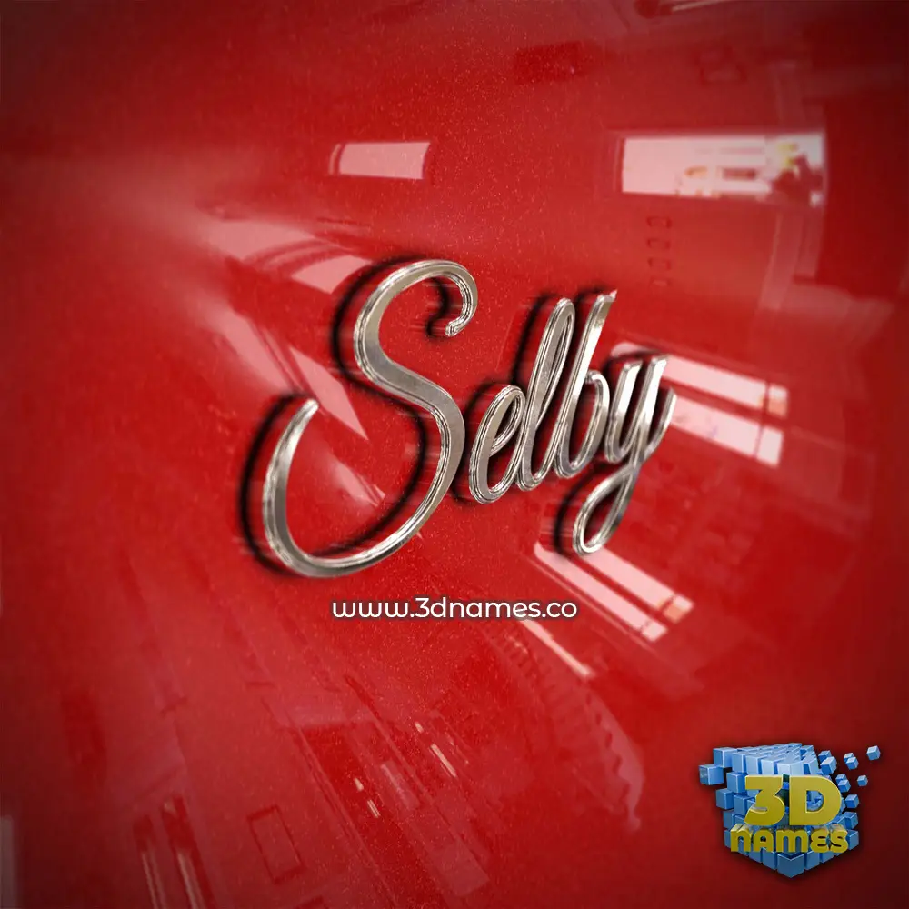 selby in Car Paint style - 3D name wallpaper