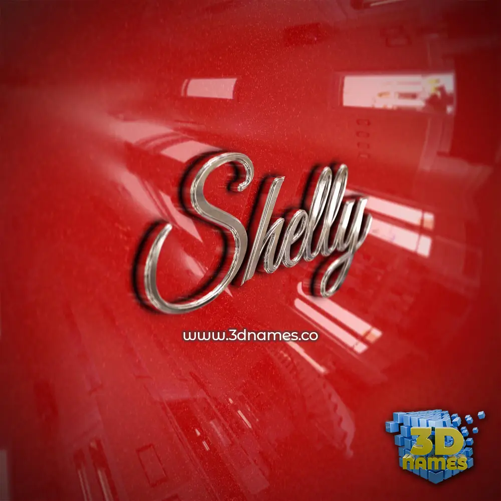 shelly in Car Paint style - 3D name wallpaper
