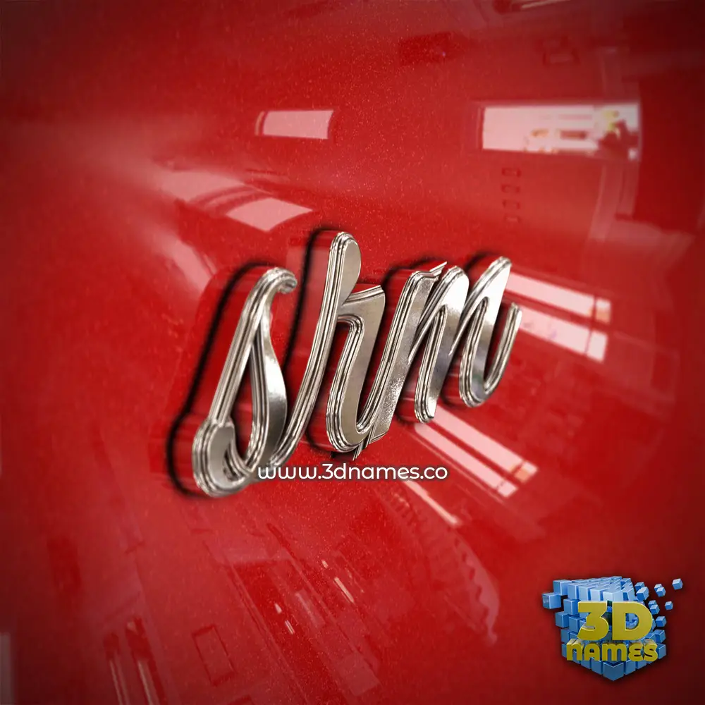 srm in Car Paint style - 3D name wallpaper