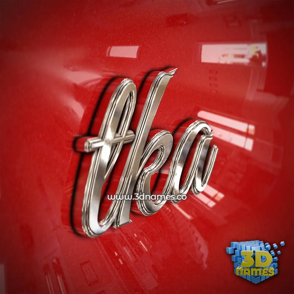 tka in Car Paint style - 3D name wallpaper