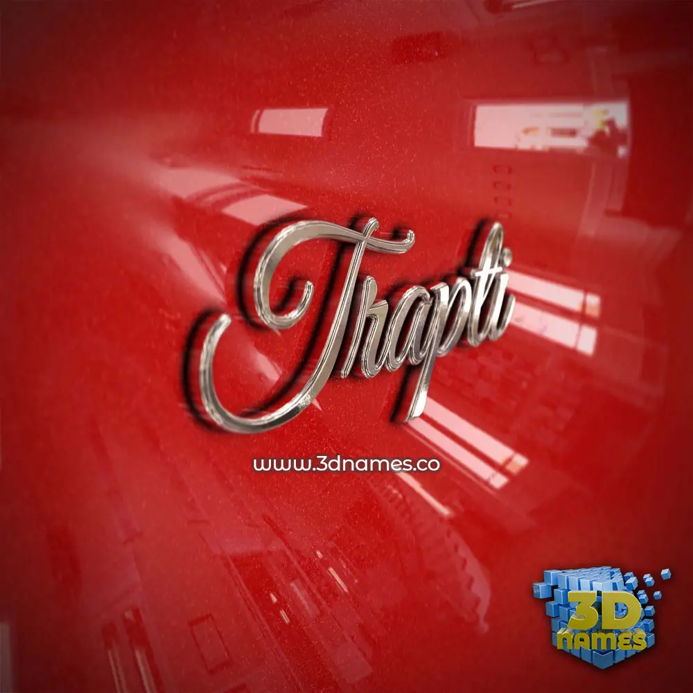 trapti in Car Paint style - 3D name wallpaper