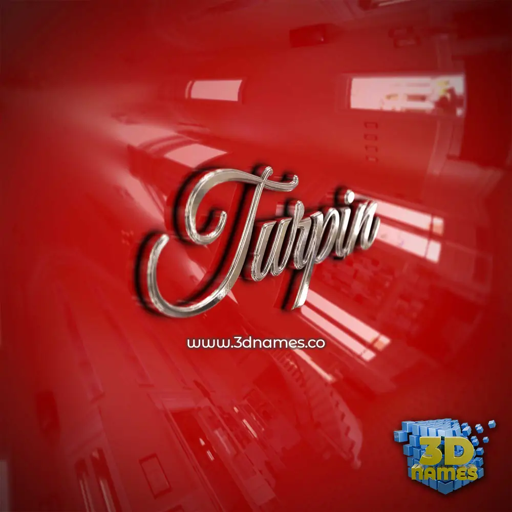turpin in Car Paint style - 3D name wallpaper