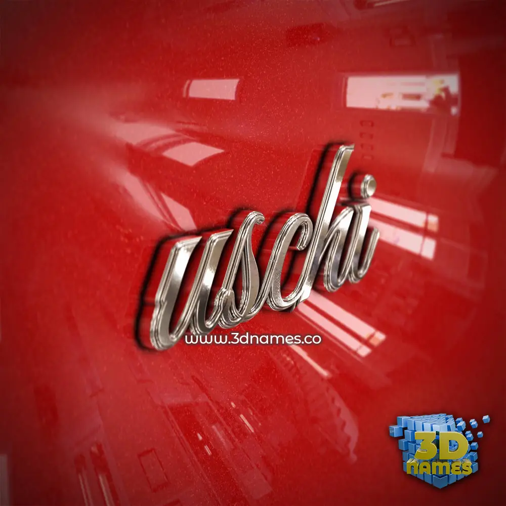 uschi in Car Paint style - 3D name wallpaper