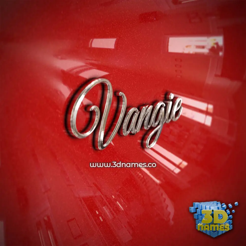 vangie in Car Paint style - 3D name wallpaper