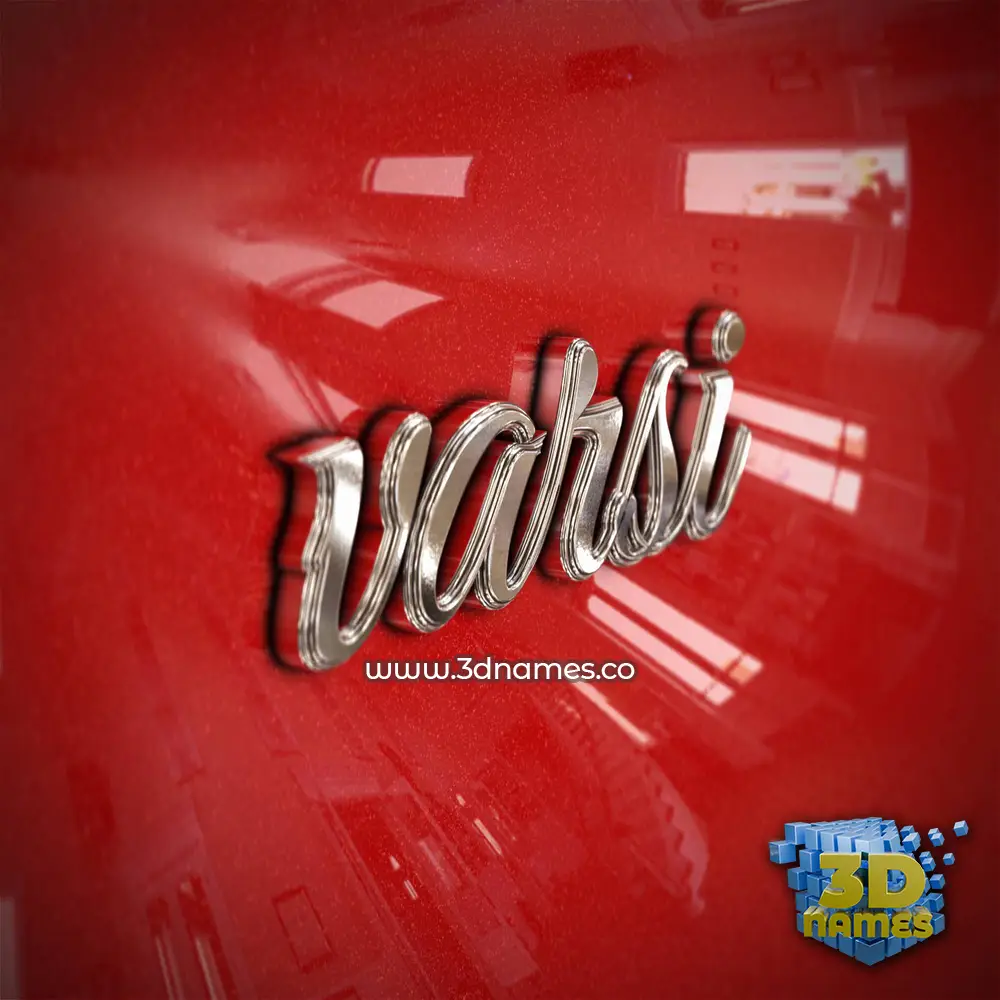 varsi in Car Paint style - 3D name wallpaper