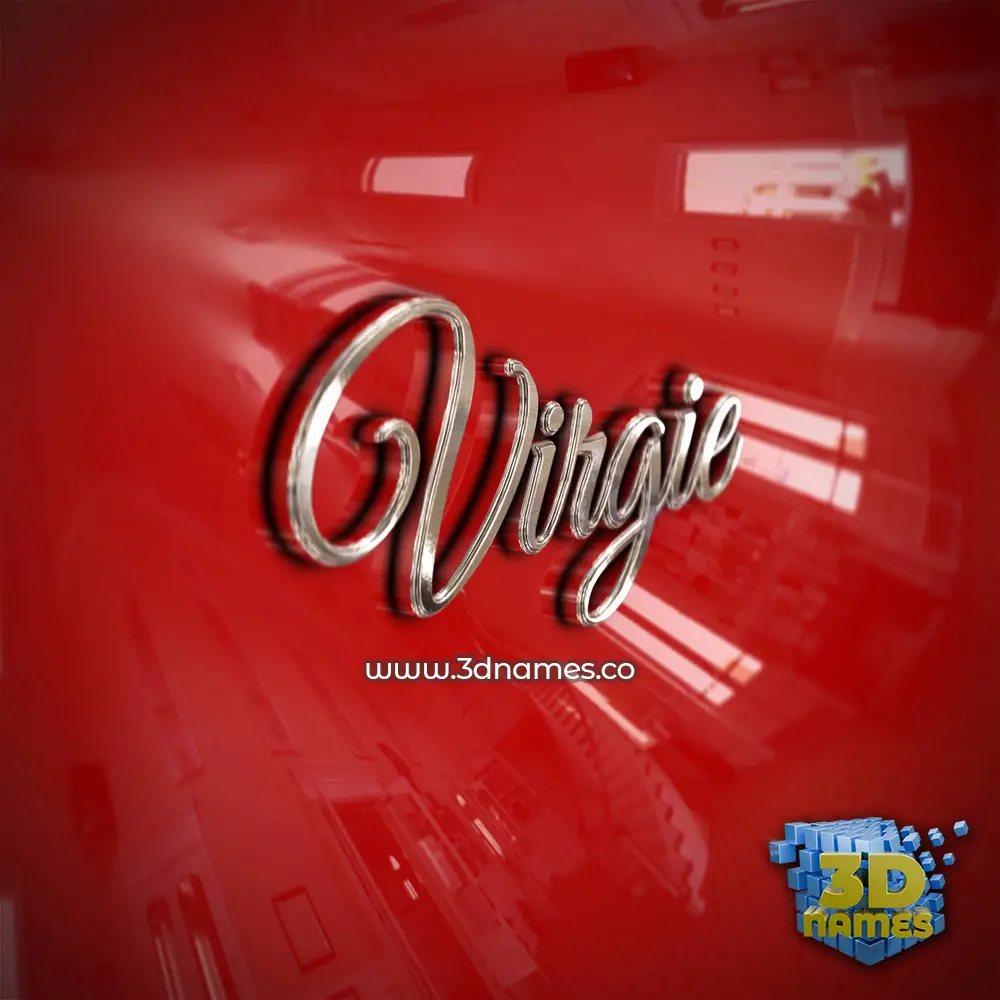 virgie in Car Paint style - 3D name wallpaper