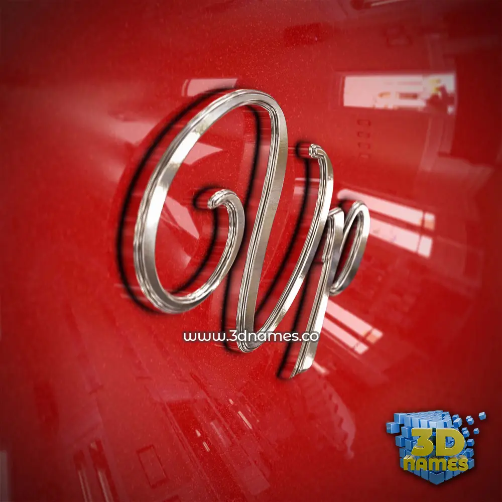 vp in Car Paint style - 3D name wallpaper