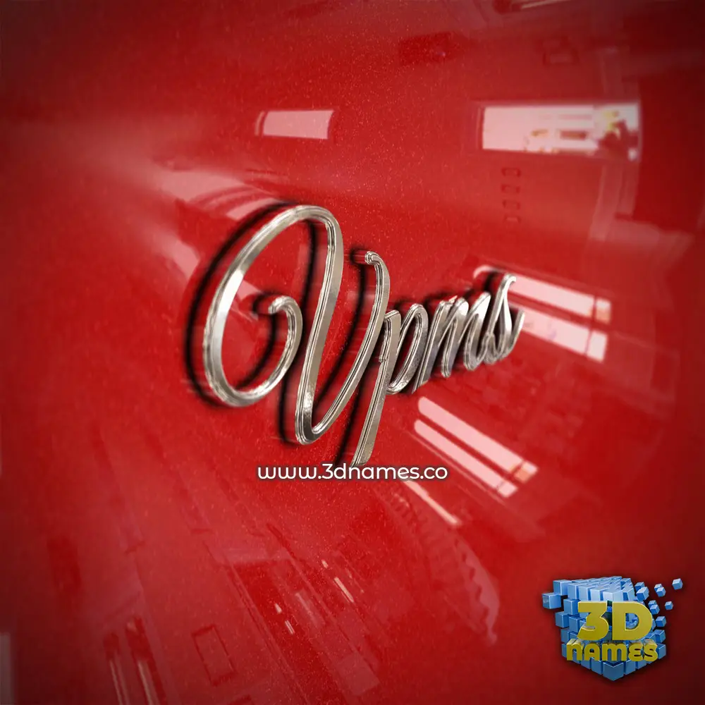 vpms in Car Paint style - 3D name wallpaper
