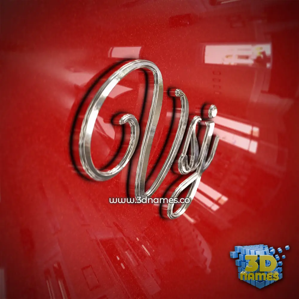 vsj in Car Paint style - 3D name wallpaper