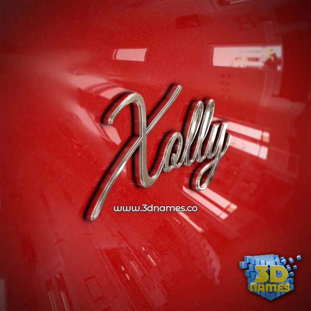 xolly in Car Paint style - 3D name wallpaper