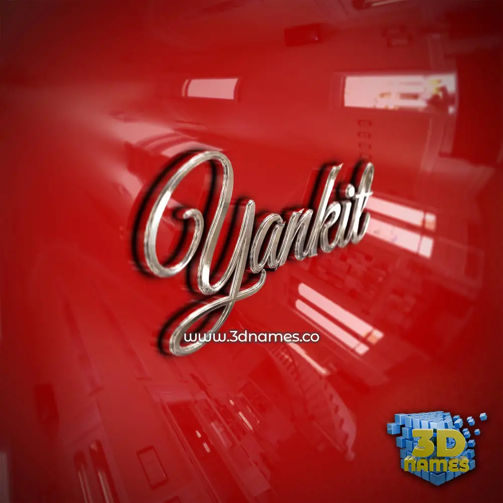yankit in Car Paint style - 3D name wallpaper