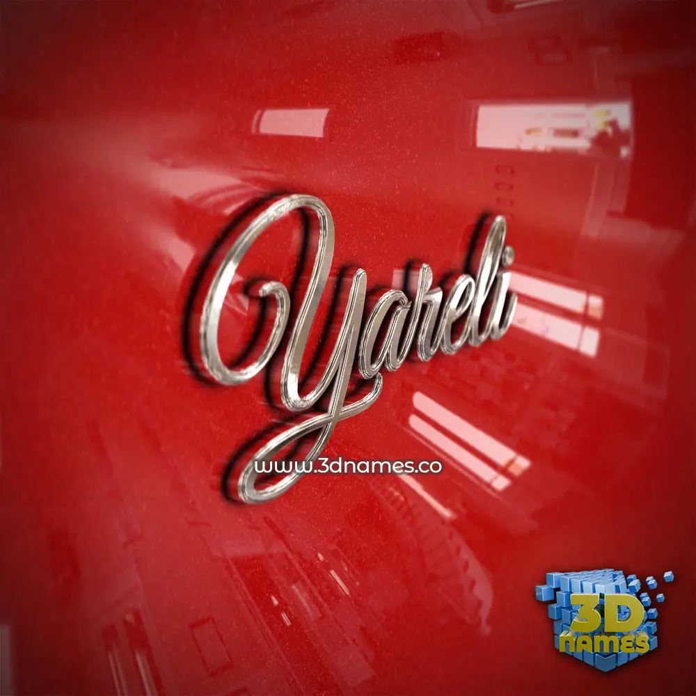 yareli in Car Paint style - 3D name wallpaper