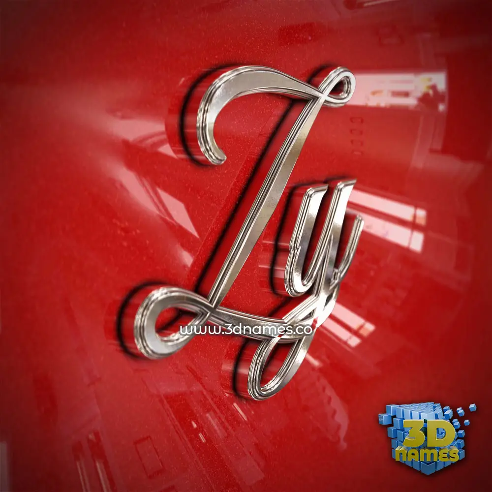 zy in Car Paint style - 3D name wallpaper