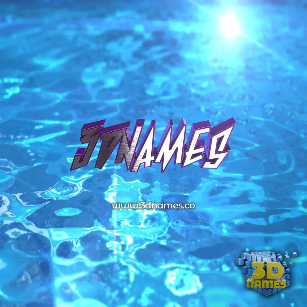3dnames in Water 2015 style - 3D name wallpaper