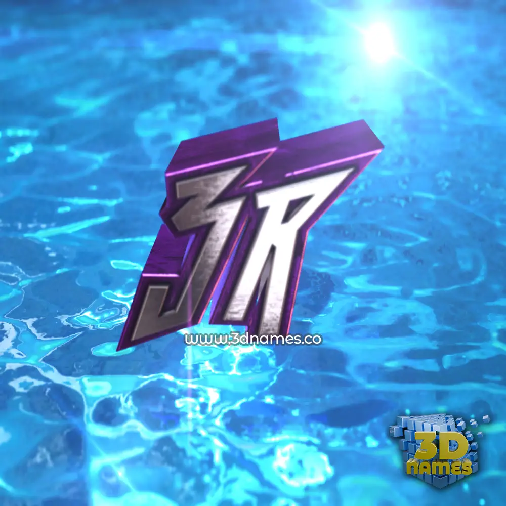 3r in Water 2015 style - 3D name wallpaper