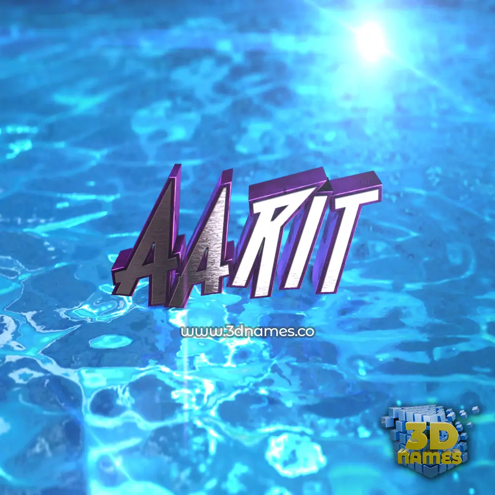 aarit in Water 2015 style - 3D name wallpaper