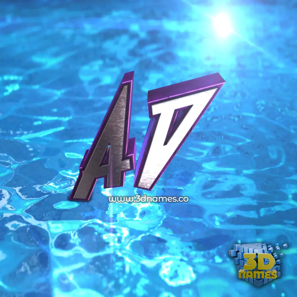 ad in Water 2015 style - 3D name wallpaper