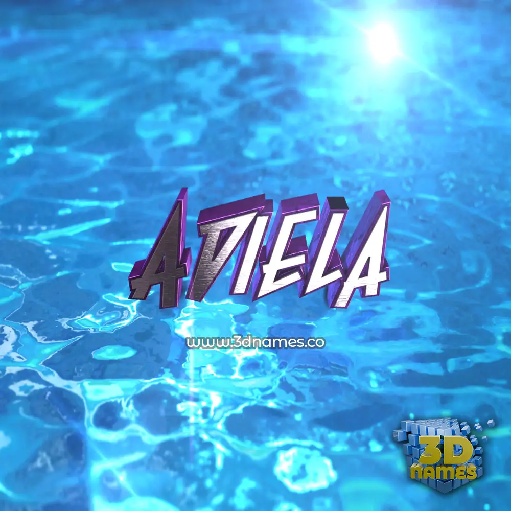 adiela in Water 2015 style - 3D name wallpaper
