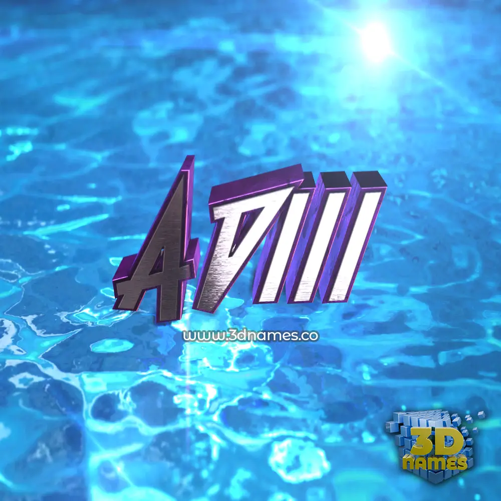 adiii in Water 2015 style - 3D name wallpaper