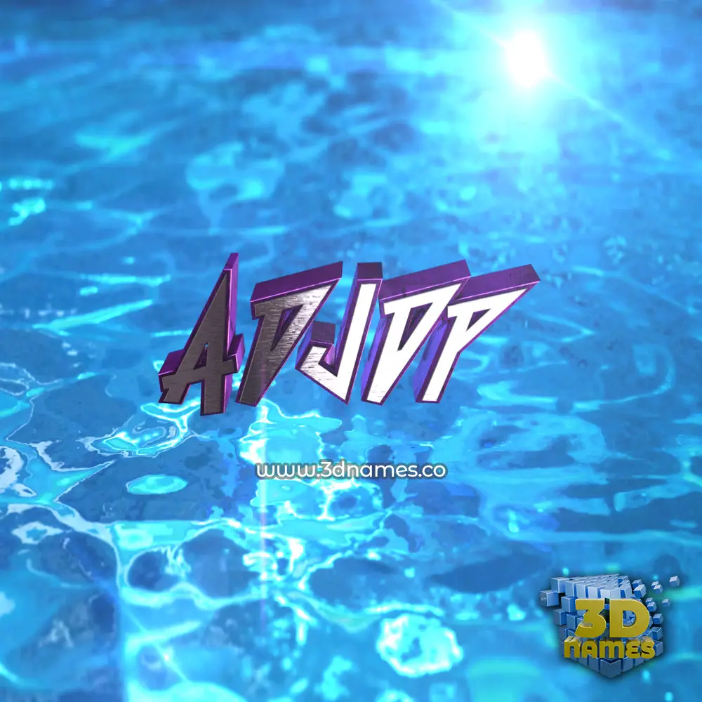 adjdp in Water 2015 style - 3D name wallpaper