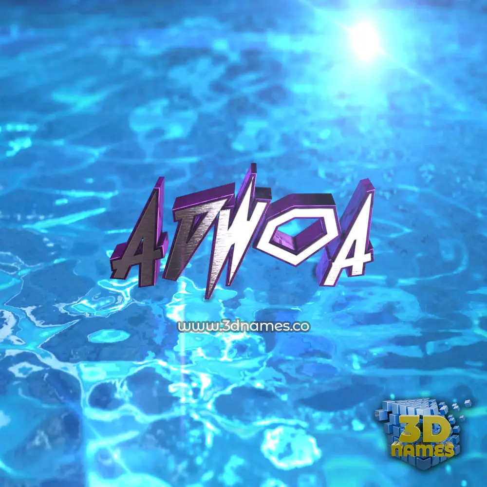 adwoa in Water 2015 style - 3D name wallpaper