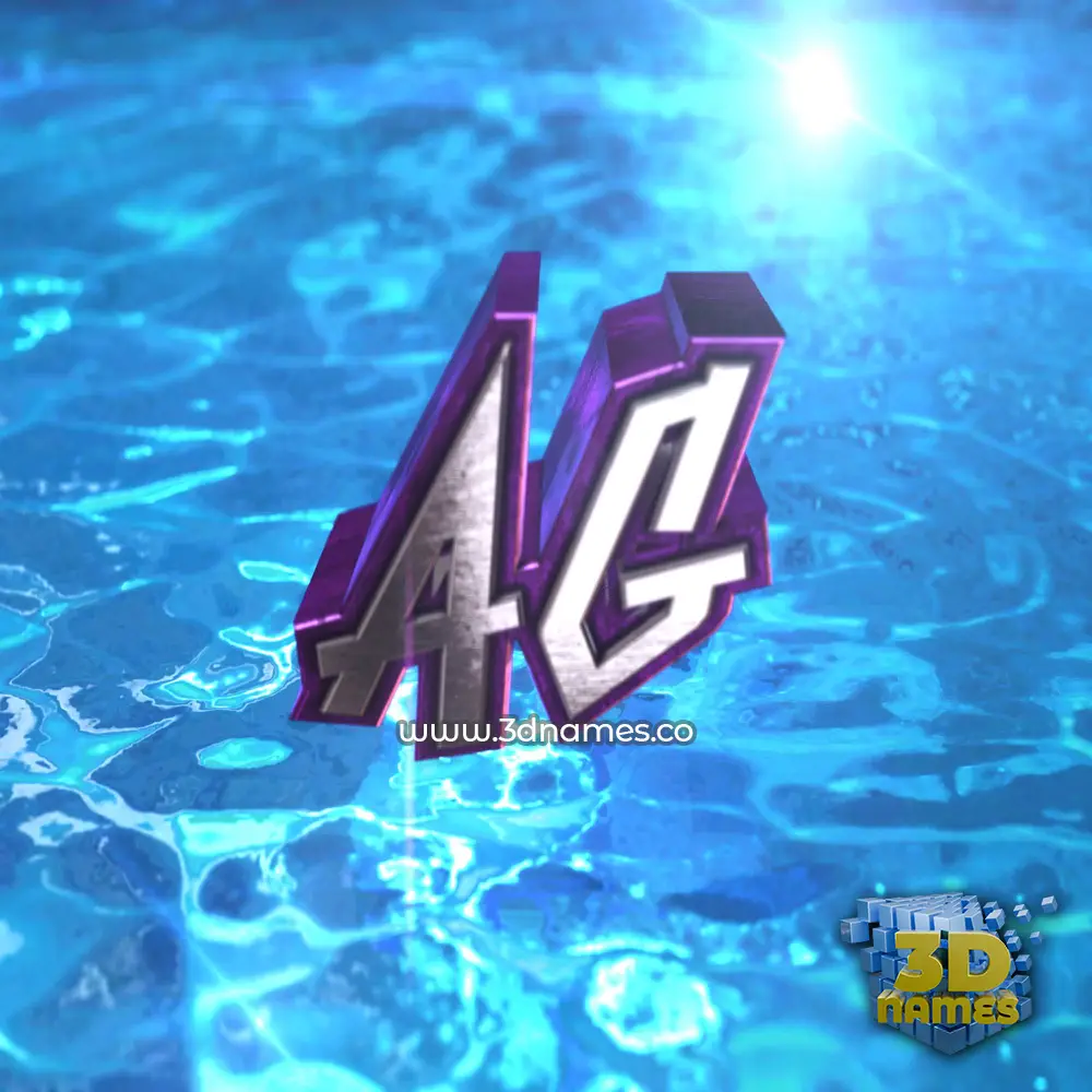 ag in Water 2015 style - 3D name wallpaper