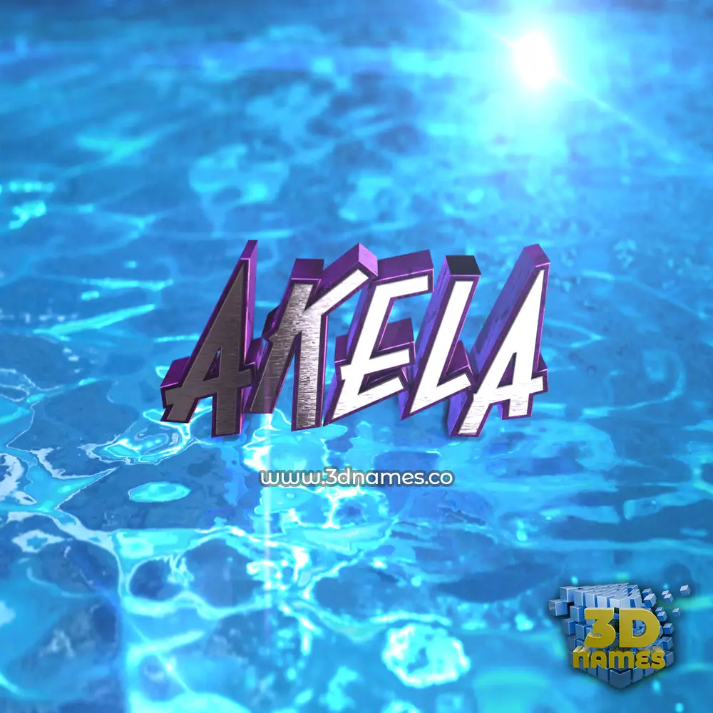 akela in Water 2015 style - 3D name wallpaper