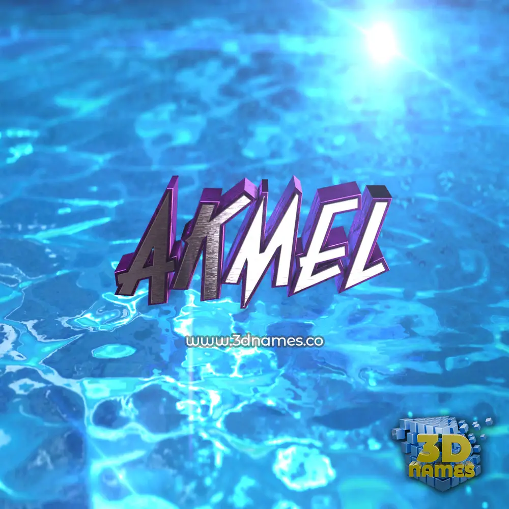 akmel in Water 2015 style - 3D name wallpaper