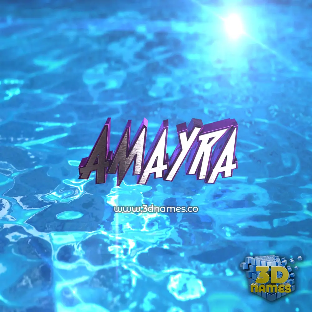 amayra in Water 2015 style - 3D name wallpaper
