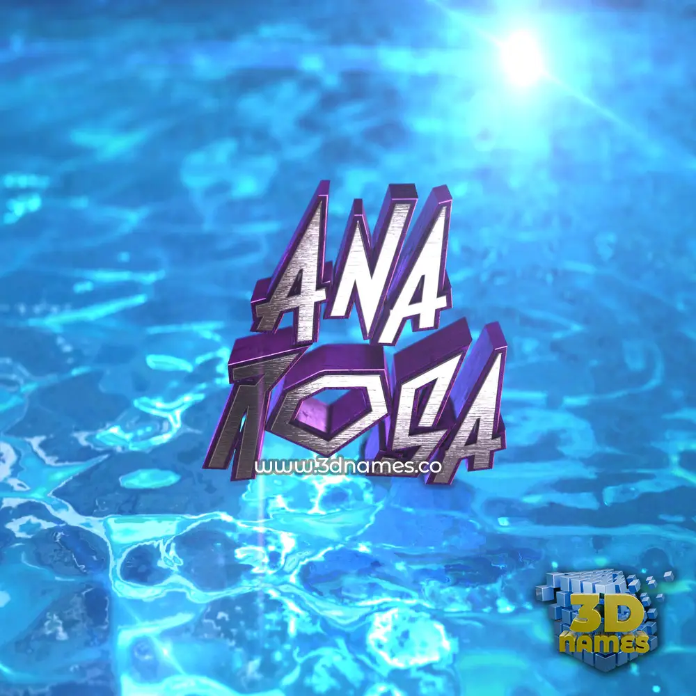 ana rosa in Water 2015 style - 3D name wallpaper