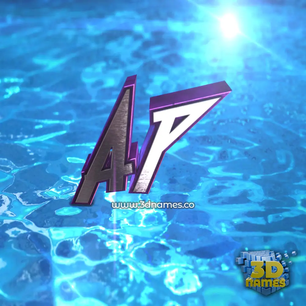 ap in Water 2015 style - 3D name wallpaper