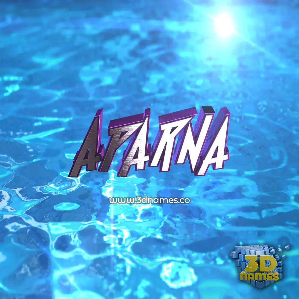 aparna in Water 2015 style - 3D name wallpaper