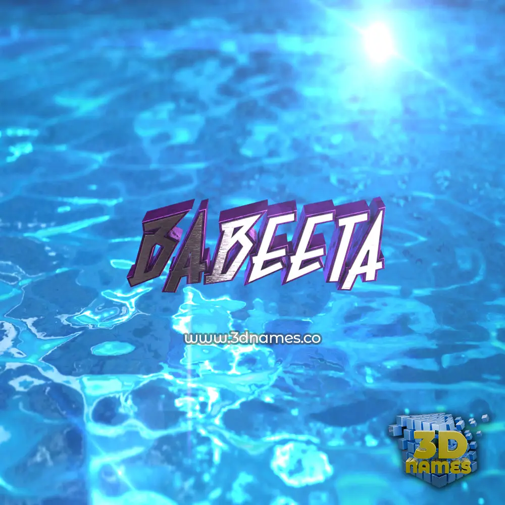 babeeta in Water 2015 style - 3D name wallpaper