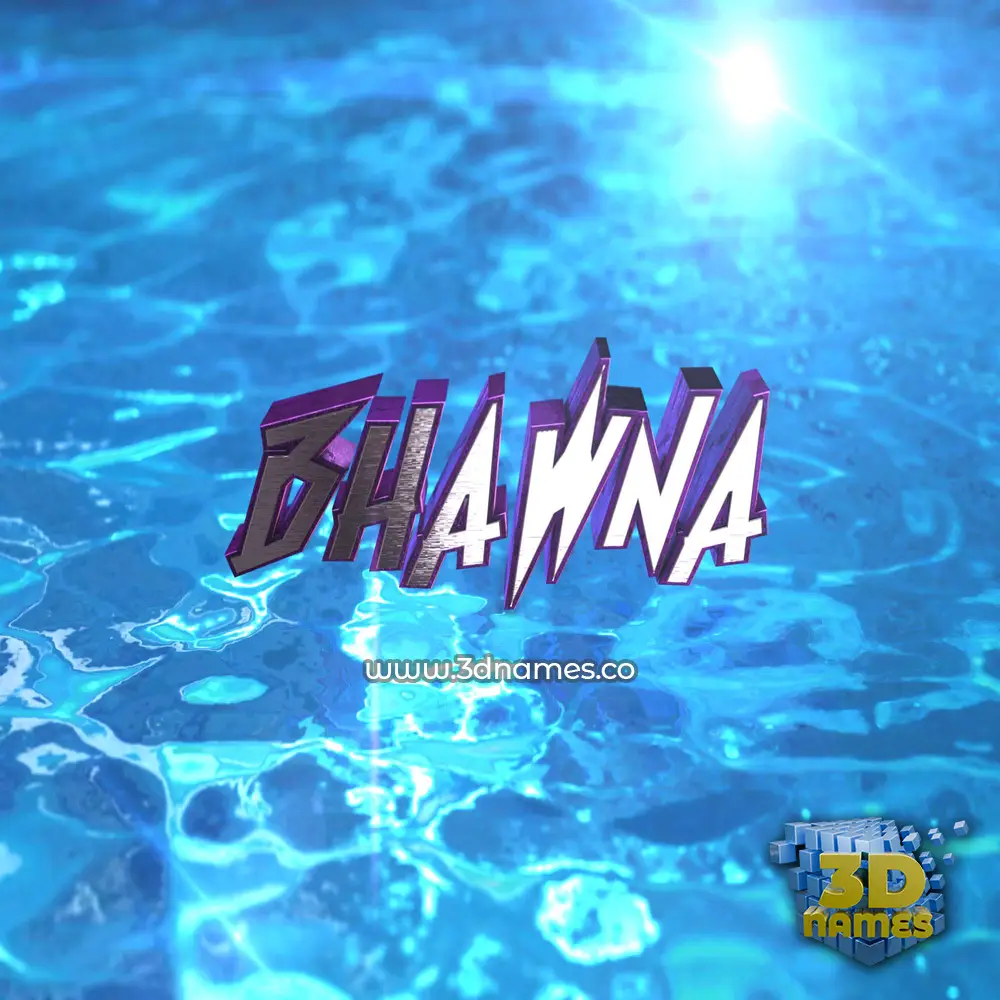 bhawna in Water 2015 style - 3D name wallpaper
