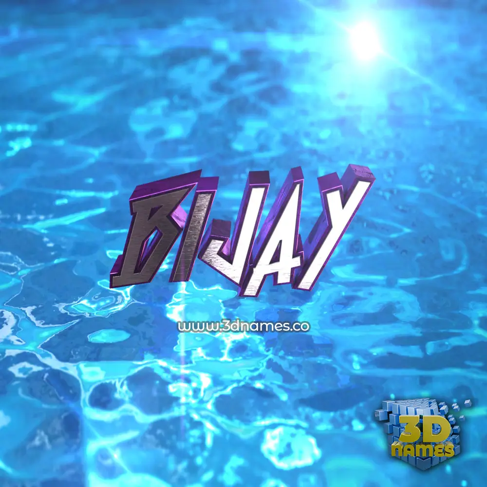 bijay in Water 2015 style - 3D name wallpaper